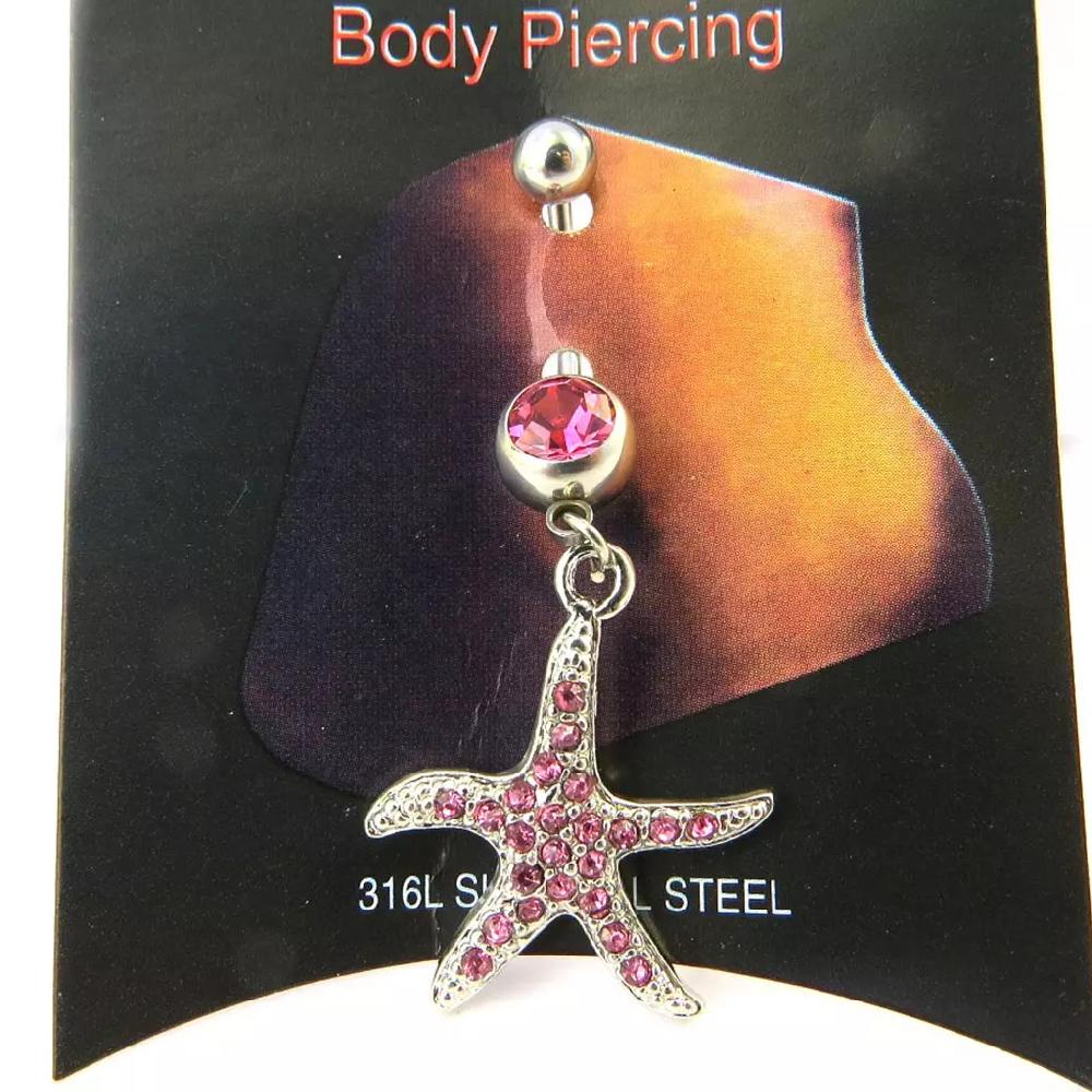 Les Trésors De Lily Body Piercing 'Etoile Des Mers' Rose [M5628]