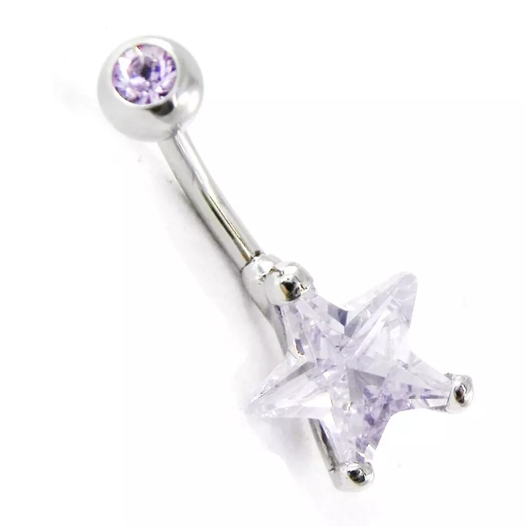les trésors de lily Body Piercing 'Etoile' lavande [H9402]