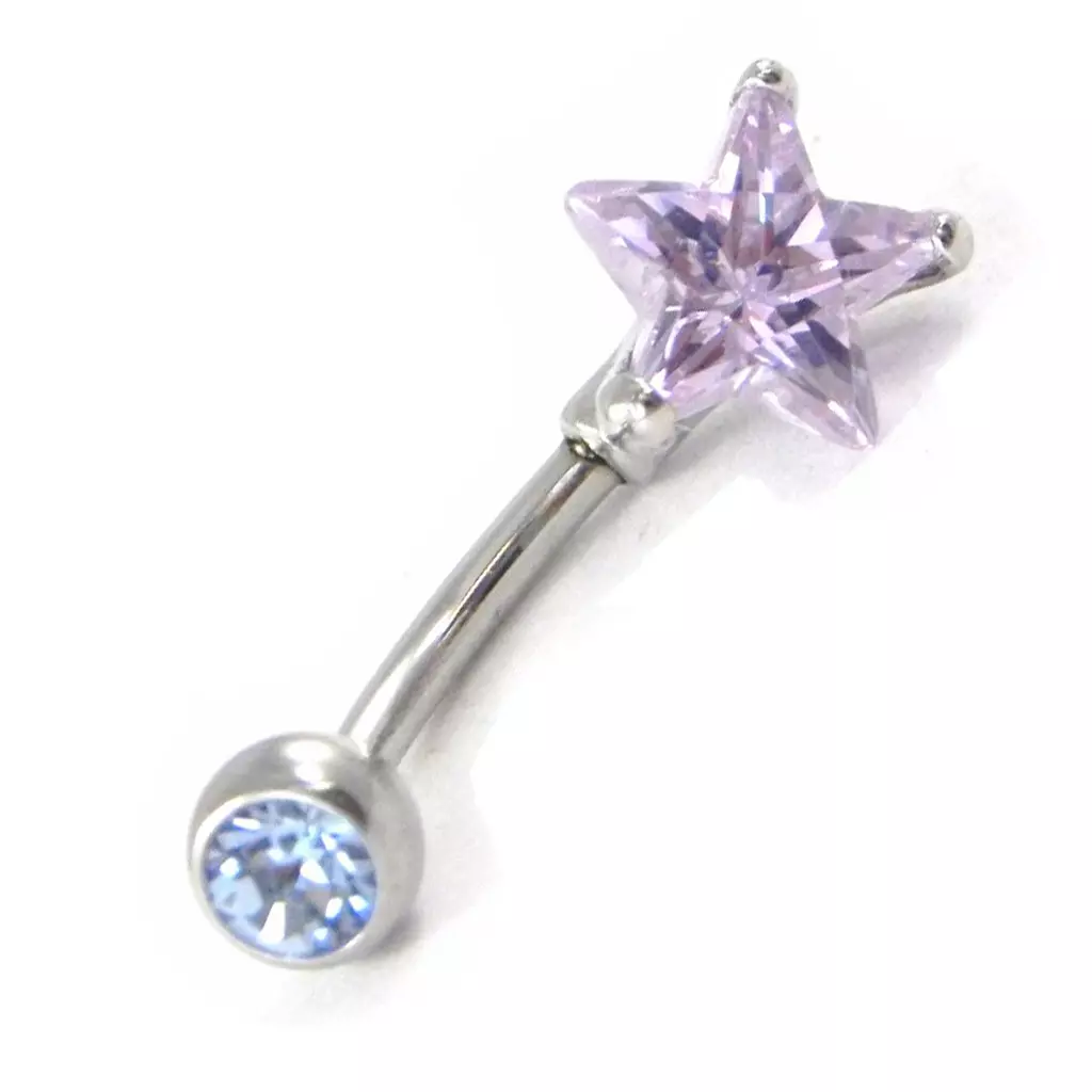 les trésors de lily Body Piercing 'Etoile' lavande [H9417]