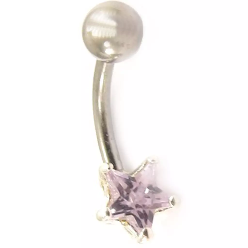 Les Trésors De Lily Body Piercing 'Etoile' Mauve [C3694]