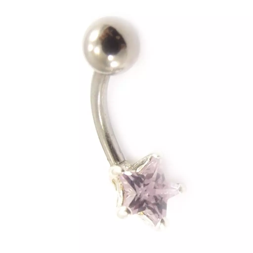 Les Trésors De Lily Body Piercing 'Etoile' Mauve [C3694]
