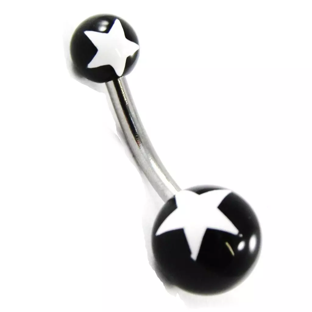 les trésors de lily Body Piercing 'Etoile' noir [H9316]