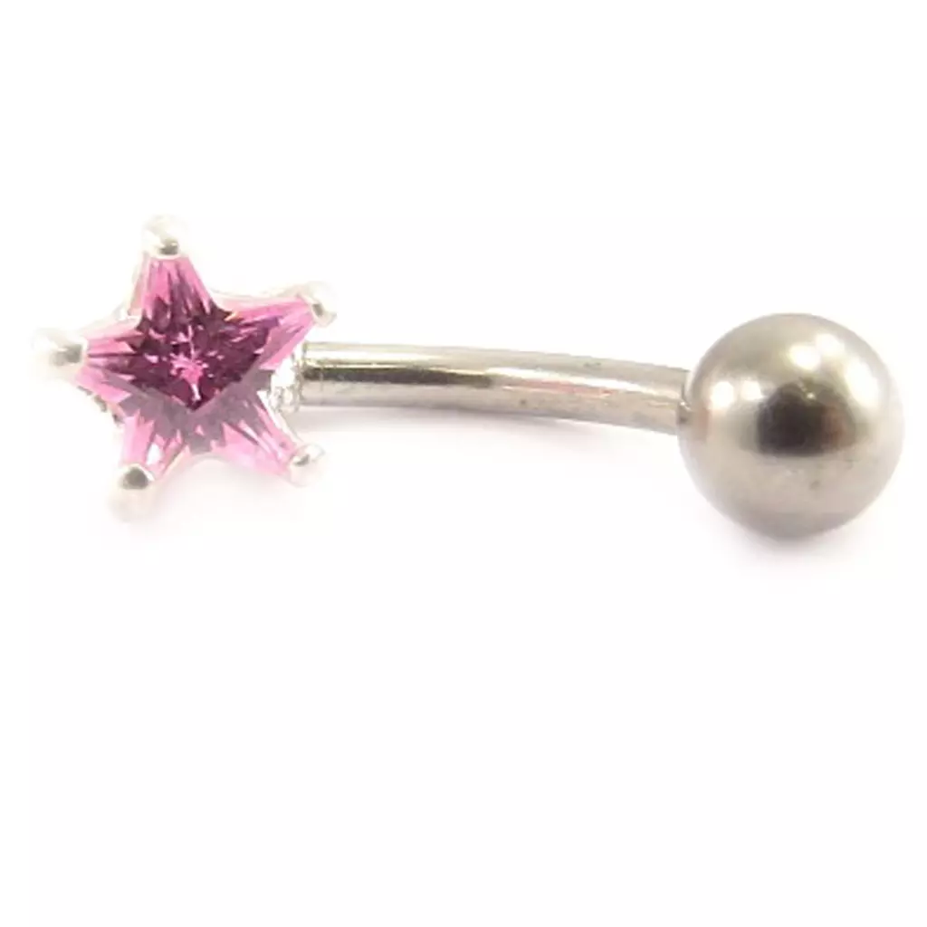 Les Trésors De Lily Body Piercing 'Etoile' Rose [C3692]