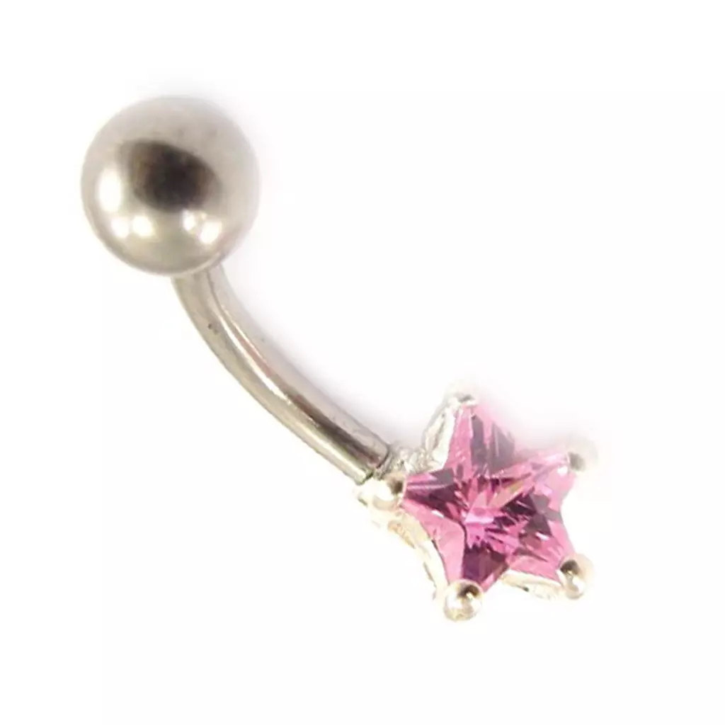 Les Trésors De Lily Body Piercing 'Etoile' Rose [C3692]