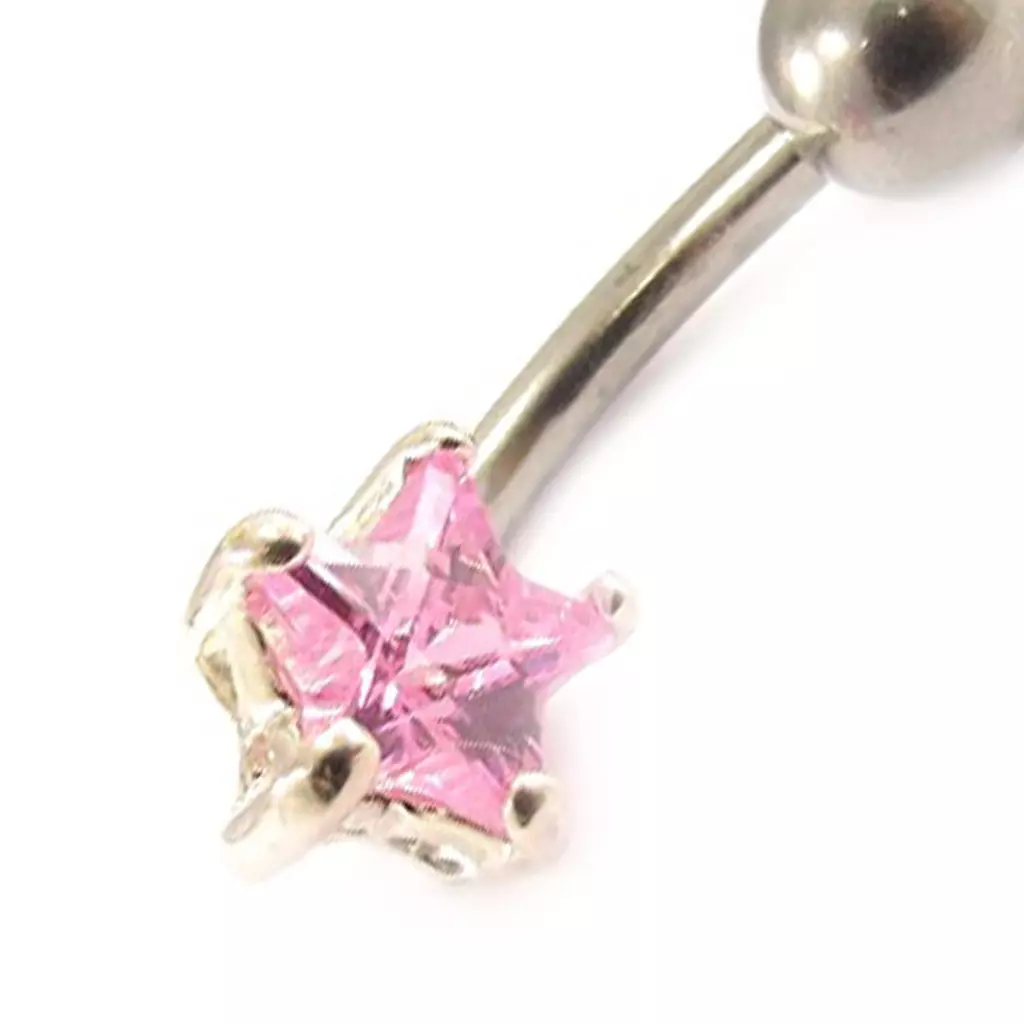 Les Trésors De Lily Body Piercing 'Etoile' Rose [C3692]