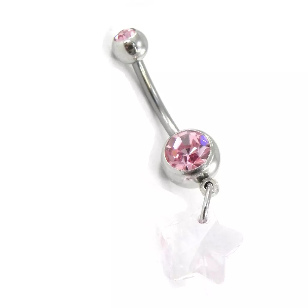 Les Trésors De Lily Body Piercing 'Etoile' Rose [H9206]