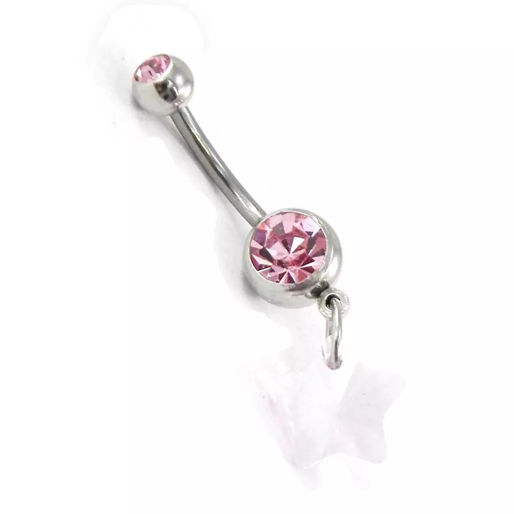 Les Trésors De Lily Body Piercing 'Etoile' Rose [H9206]