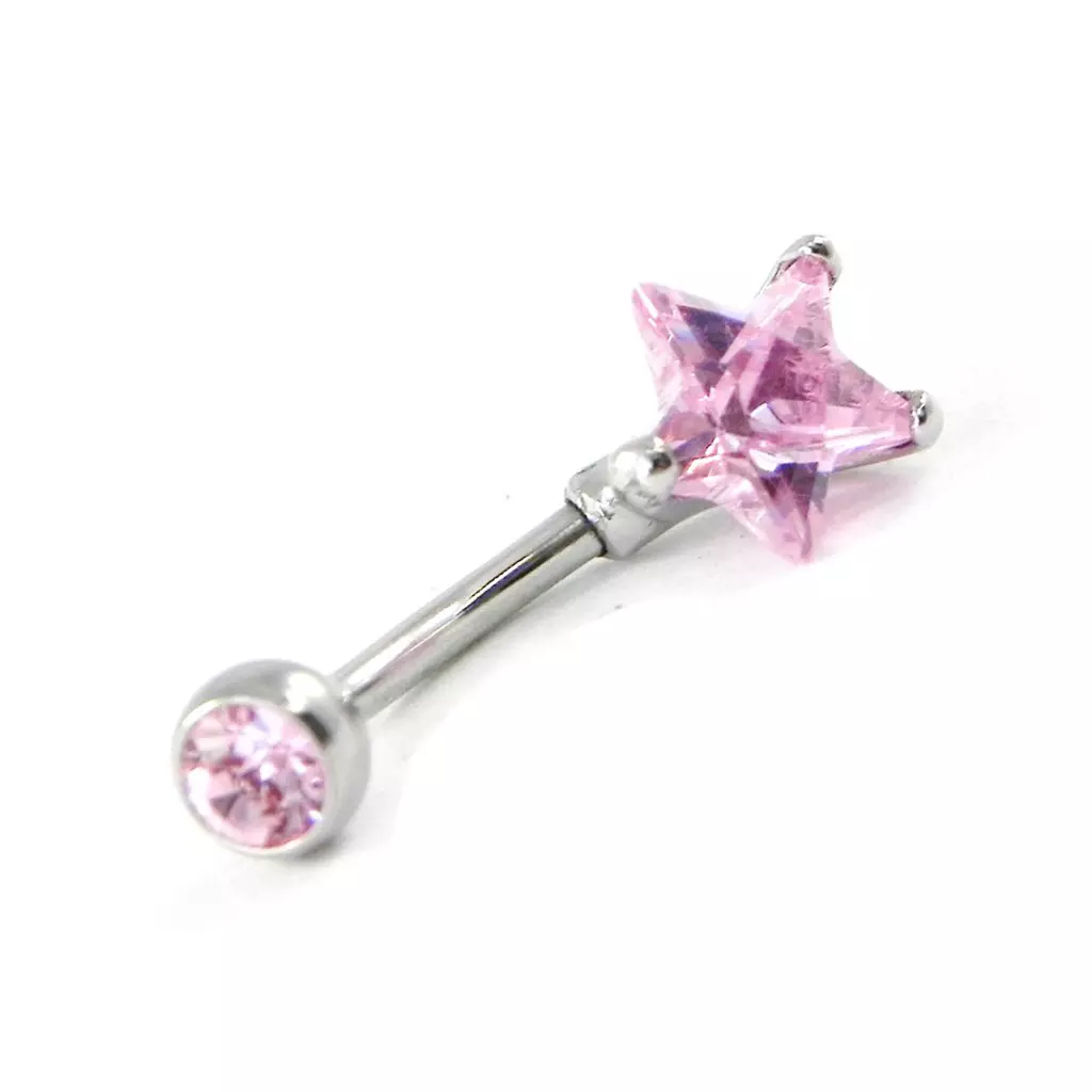 Les Trésors De Lily Body Piercing 'Etoile' Rose [H9418]