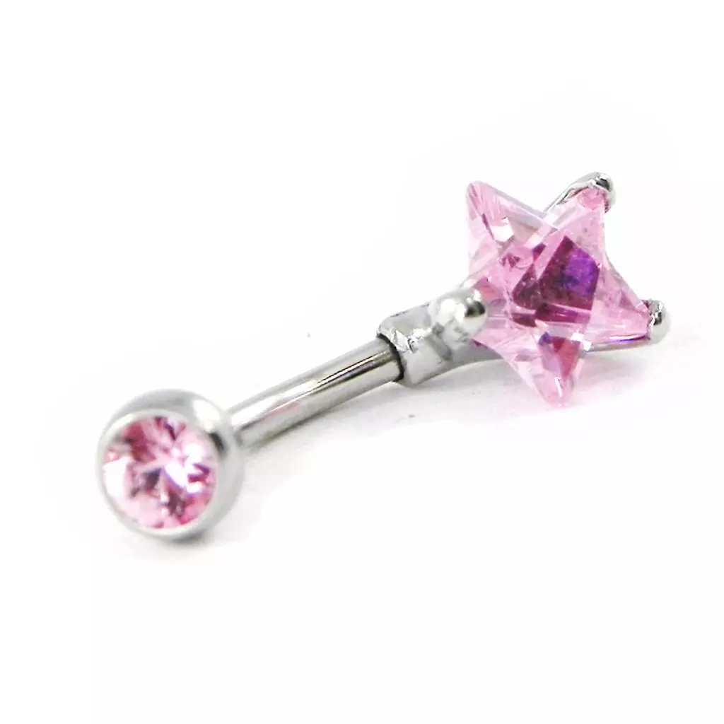 Les Trésors De Lily Body Piercing 'Etoile' Rose [H9418]