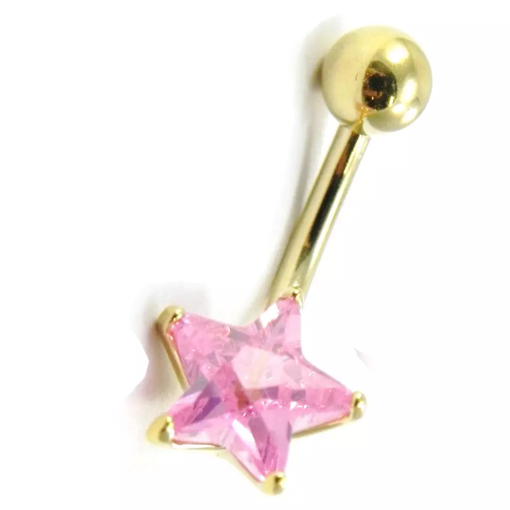 Les Trésors De Lily Body Piercing 'Etoile' Rose [I1414]