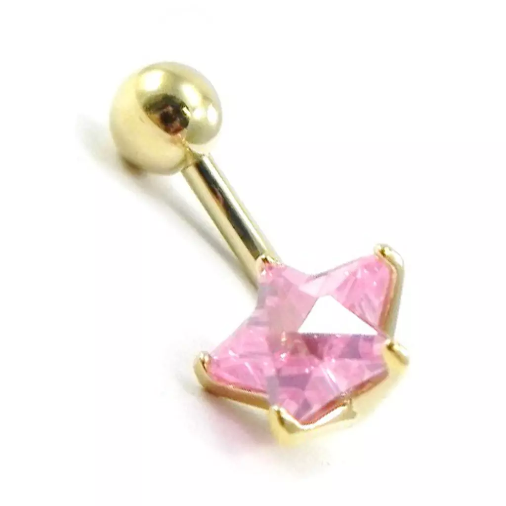 Les Trésors De Lily Body Piercing 'Etoile' Rose [I1414]