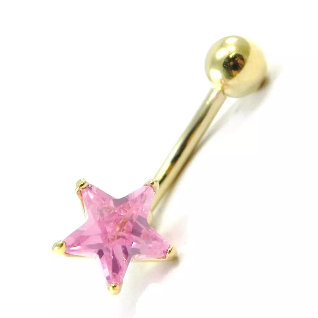 Les Trésors De Lily Body Piercing 'Etoile' Rose [I1414]
