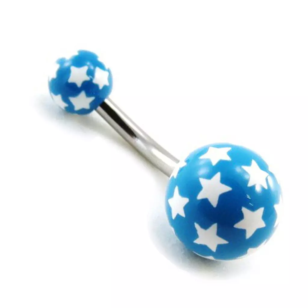 Les Trésors De Lily Body Piercing 'Etoiles' Bleu [G7526]