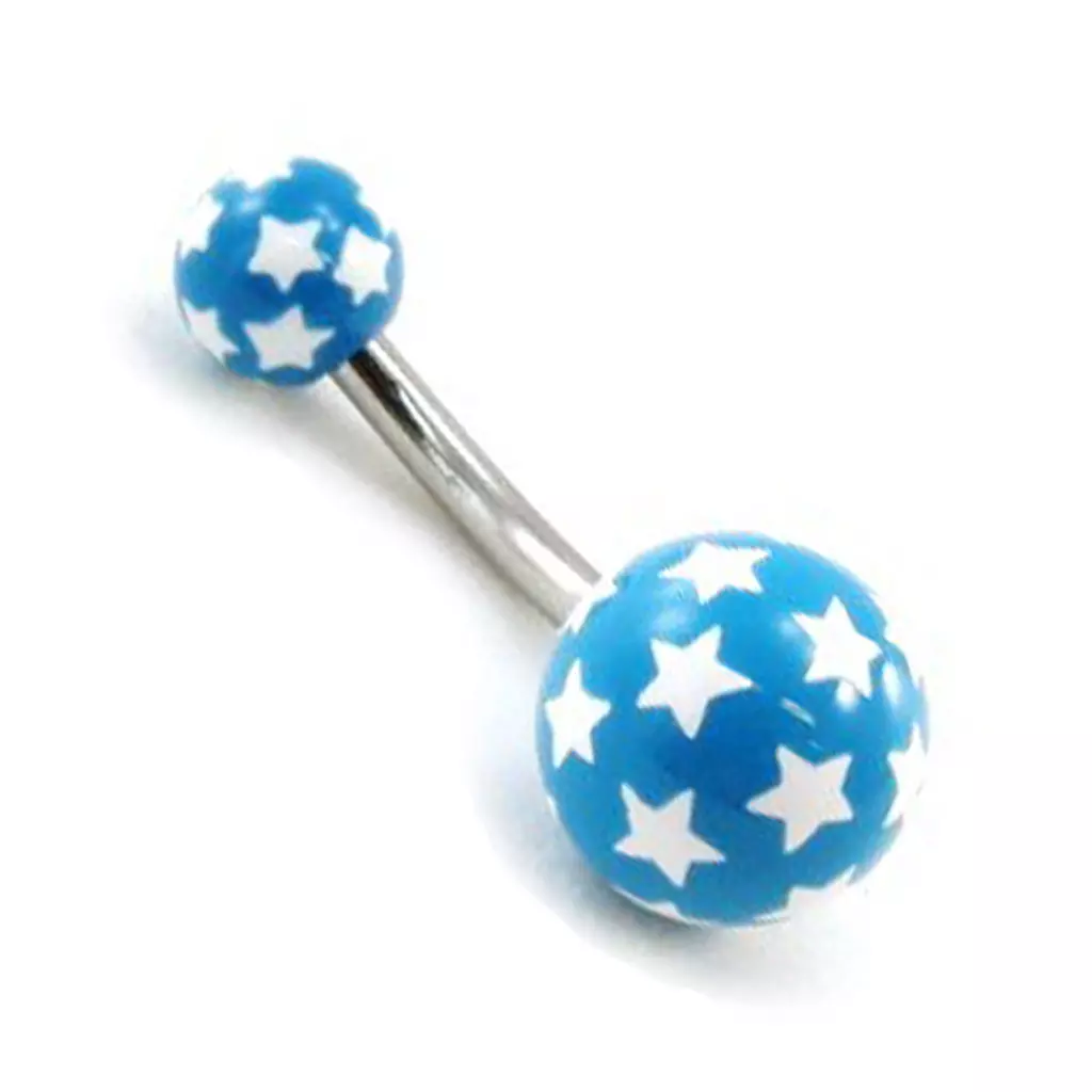Les Trésors De Lily Body Piercing 'Etoiles' Bleu [G7526]