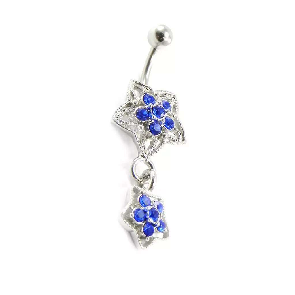 Les Trésors De Lily Body Piercing 'Etoiles' Bleu [I1194]