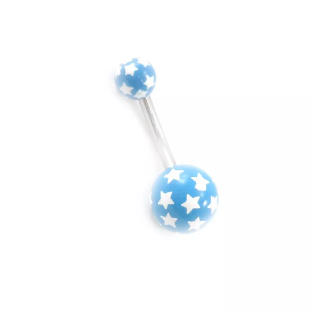Les Trésors De Lily Body Piercing 'Etoiles' Bleu [I9472]