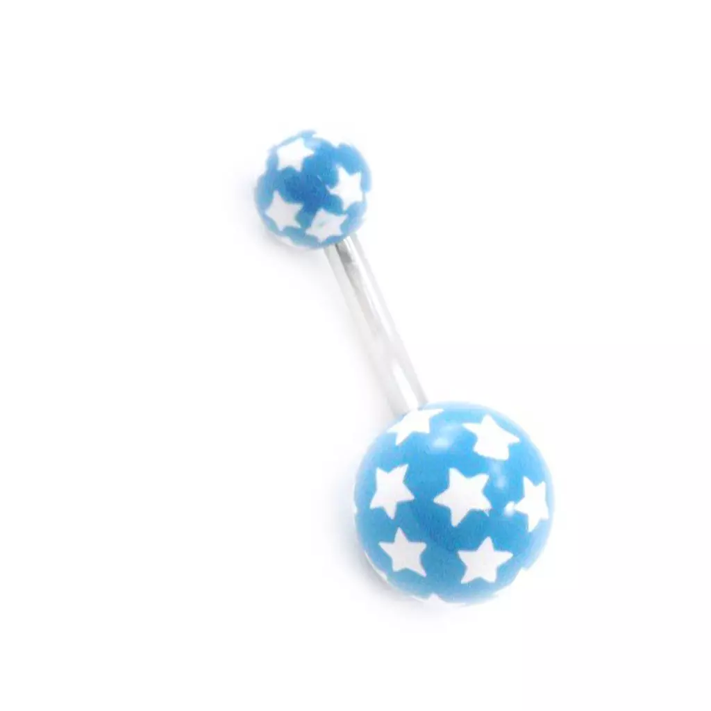 Les Trésors De Lily Body Piercing 'Etoiles' Bleu [I9472]