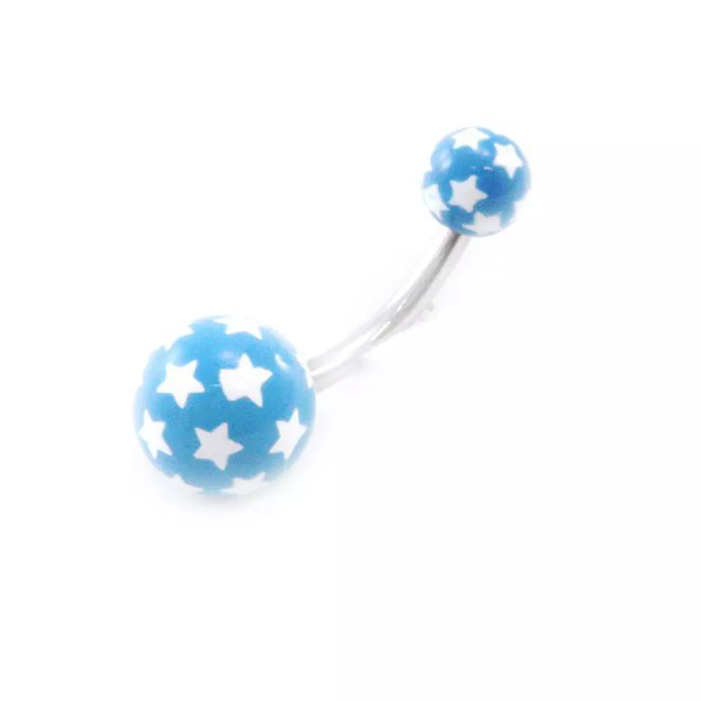 Les Trésors De Lily Body Piercing 'Etoiles' Bleu [I9472]