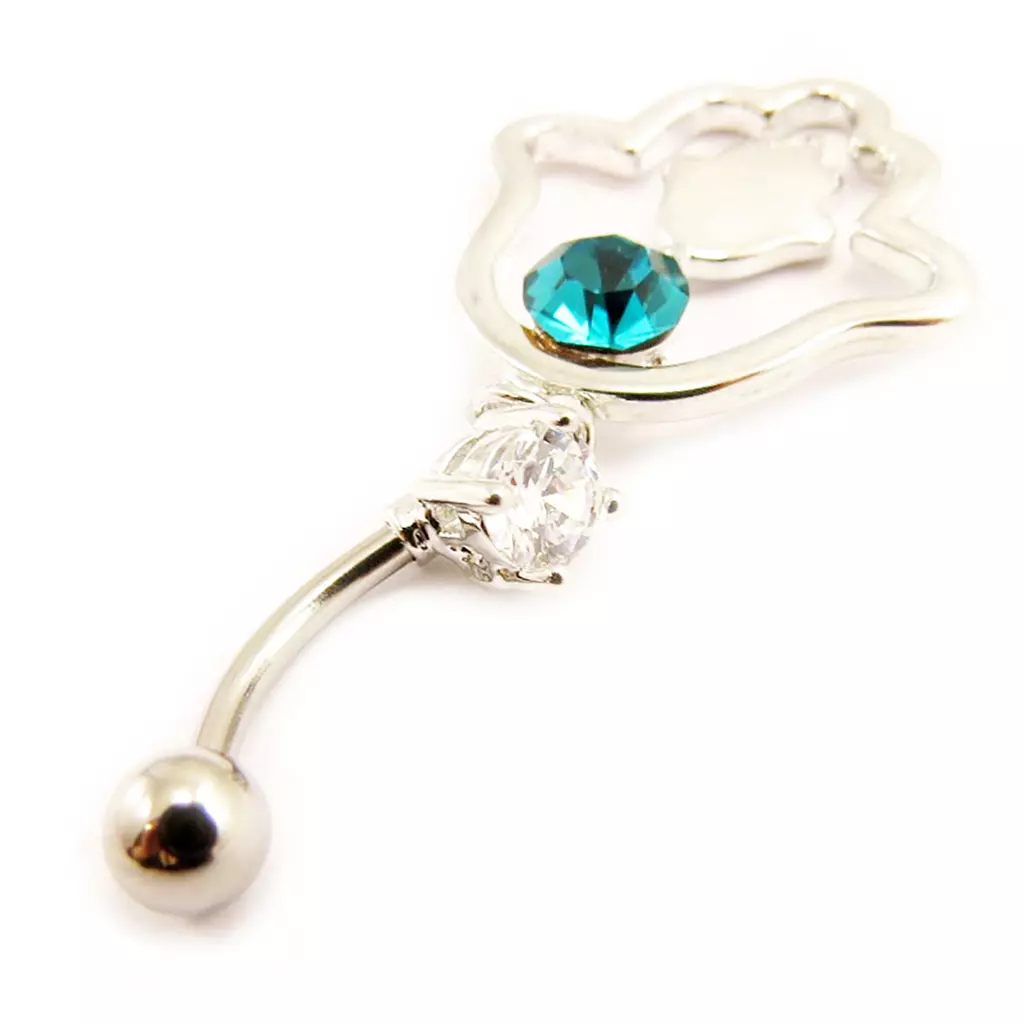 Les Trésors De Lily Body Piercing 'Fatma' Turquoise [L4540]