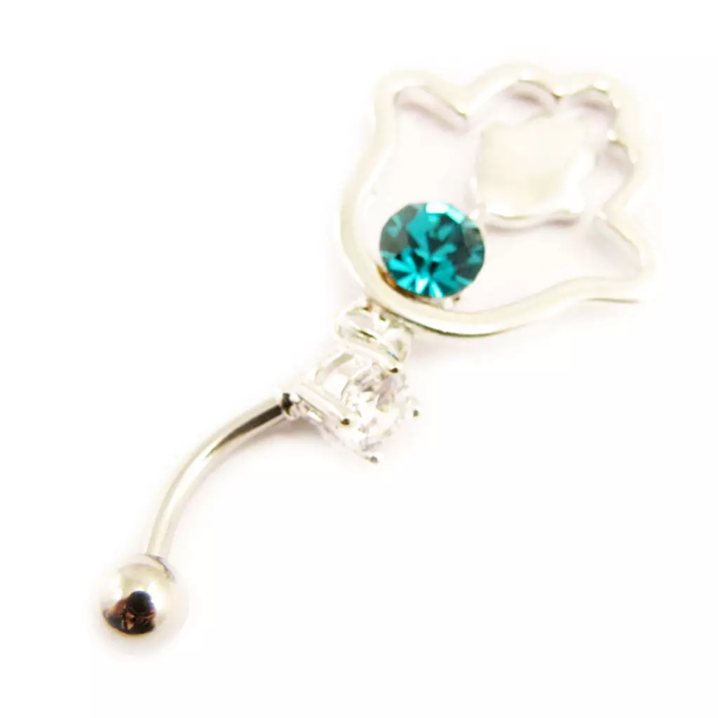 Les Trésors De Lily Body Piercing 'Fatma' Turquoise [L4540]