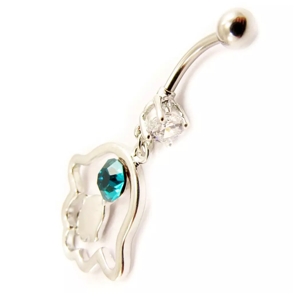 Les Trésors De Lily Body Piercing 'Fatma' Turquoise [L4540]