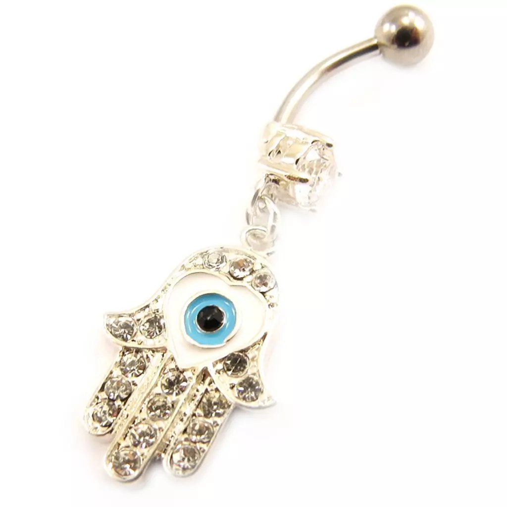 les trésors de lily Body Piercing 'Fatma' turquoise [L4544]