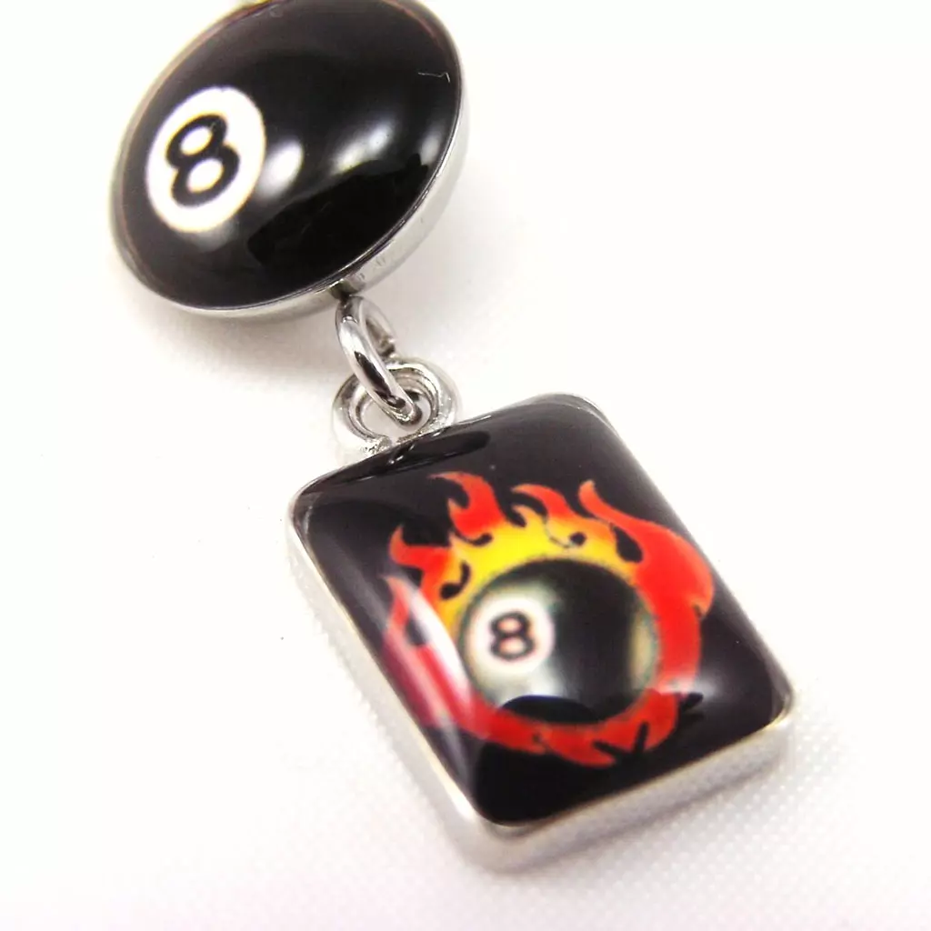 Les Trésors De Lily Body Piercing 'Feu' Rouge Noir [F2077]