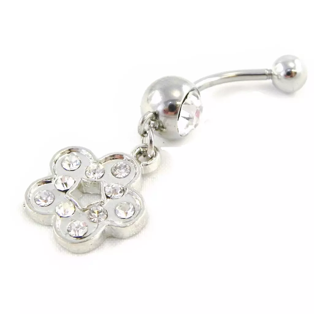 Les Trésors De Lily Body Piercing 'Flora' Blanc [E5312]