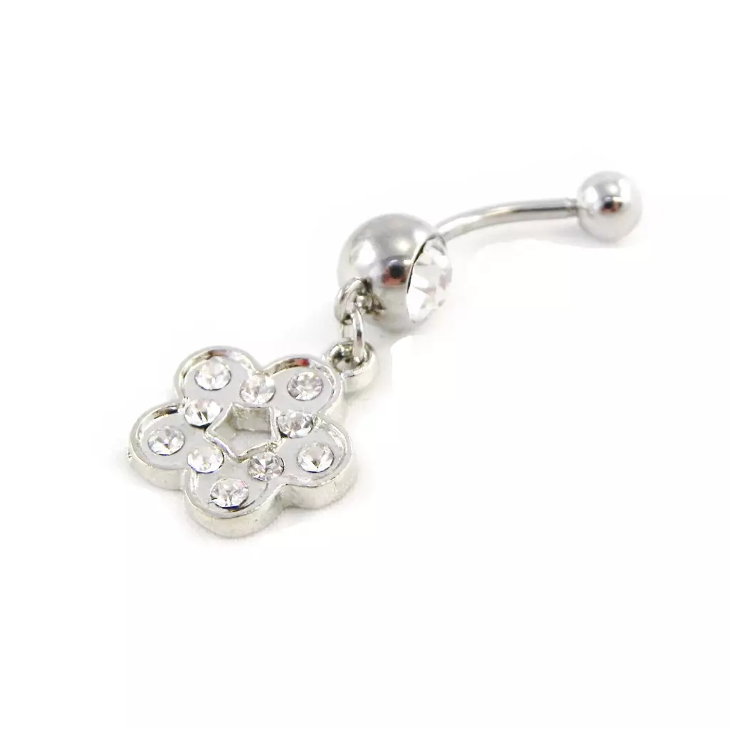 Les Trésors De Lily Body Piercing 'Flora' Blanc [E5312]