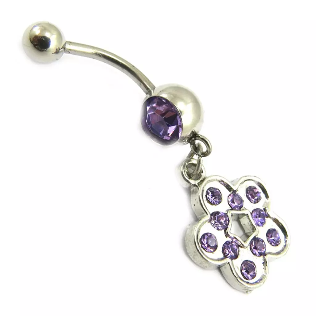 Les Trésors De Lily Body Piercing 'Flora' Violet [E5311]