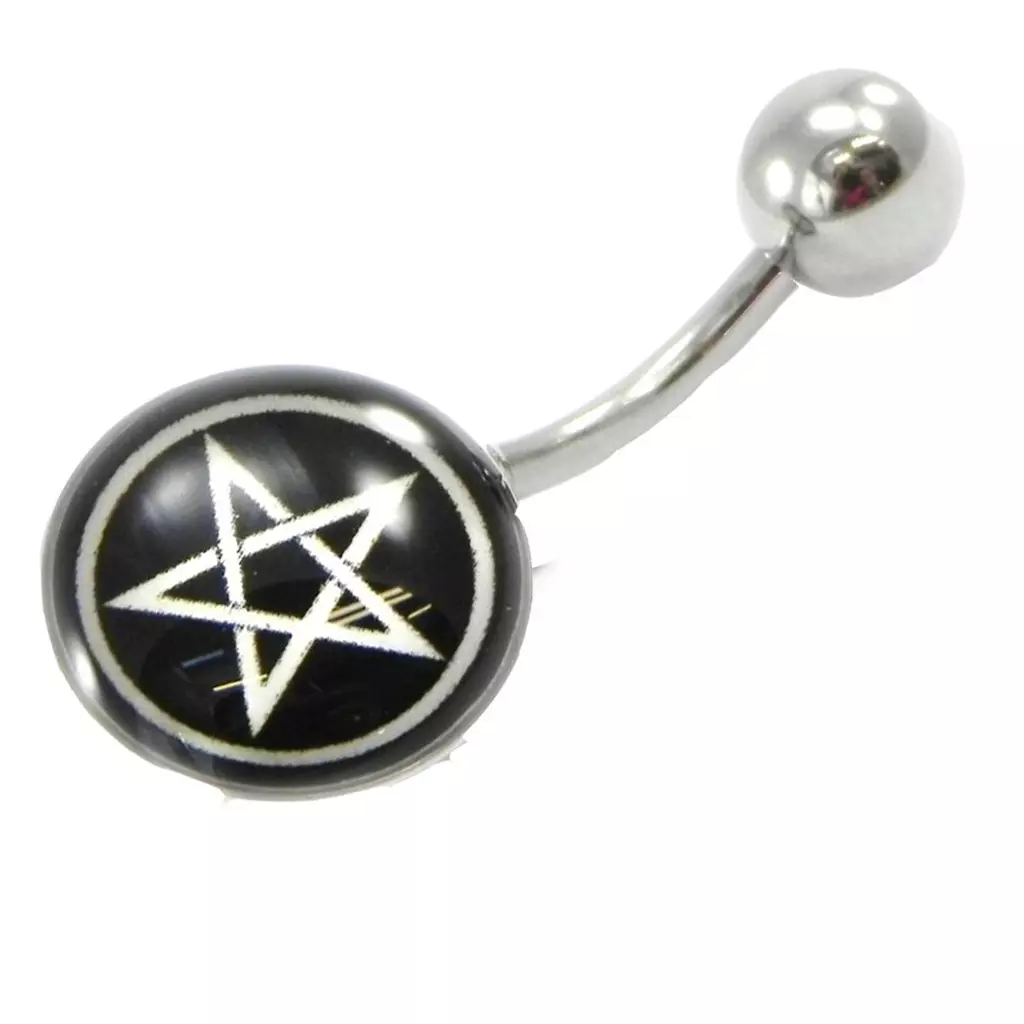 Les Trésors De Lily Body Piercing 'Gothic' Noir [E9968]
