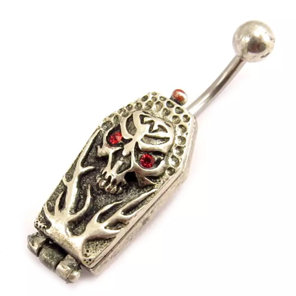Les Trésors De Lily Body Piercing 'Gothic' Noir Rouge [C4247]