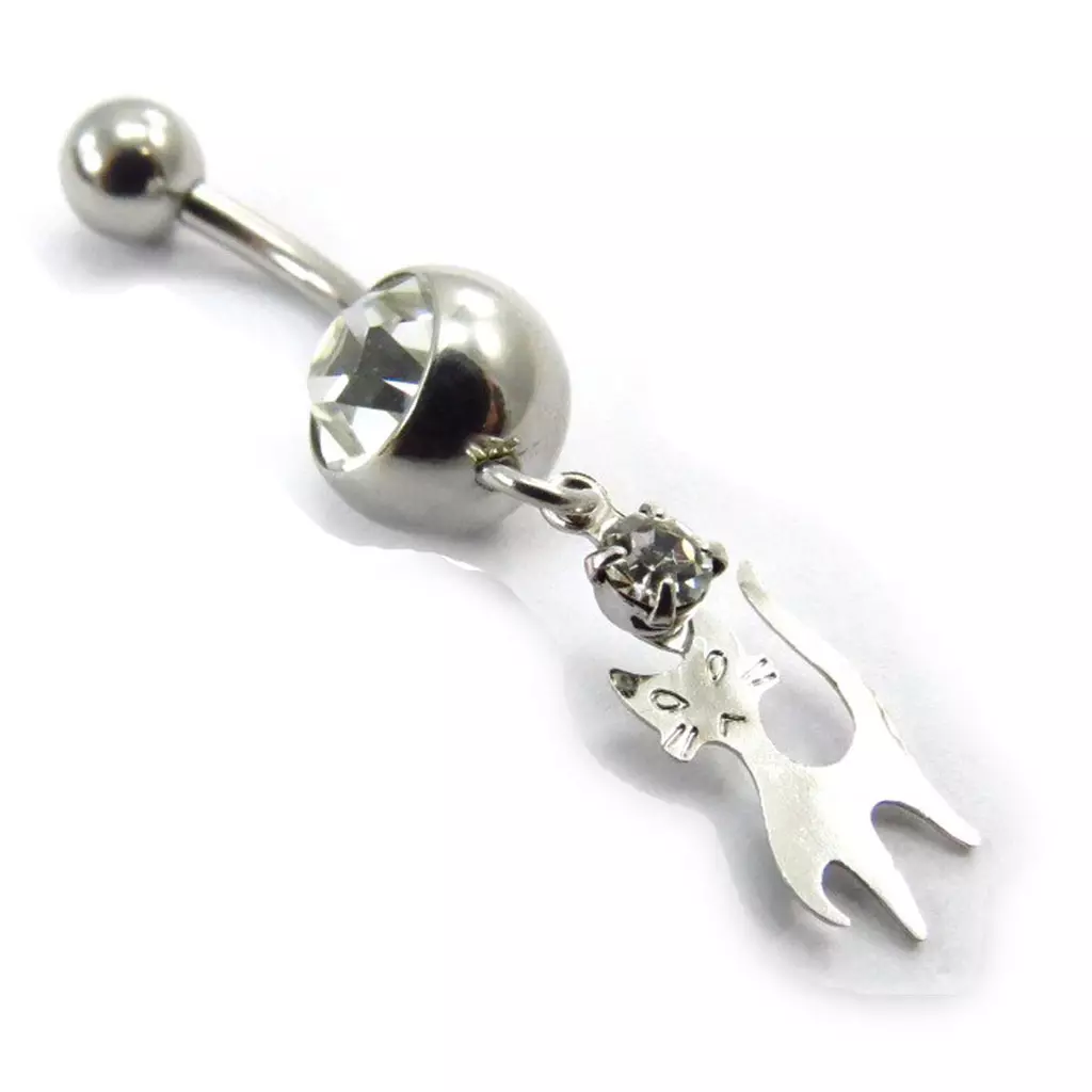 Les Trésors De Lily Body Piercing 'Kitty' Blanc [A9156]