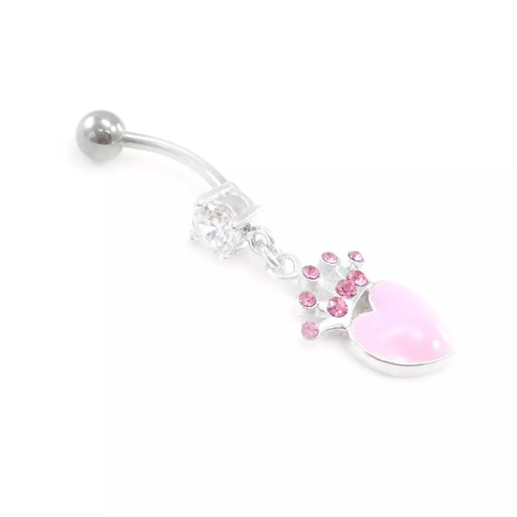 Les Trésors De Lily Body Piercing 'Love Crown' Rose [I9470]