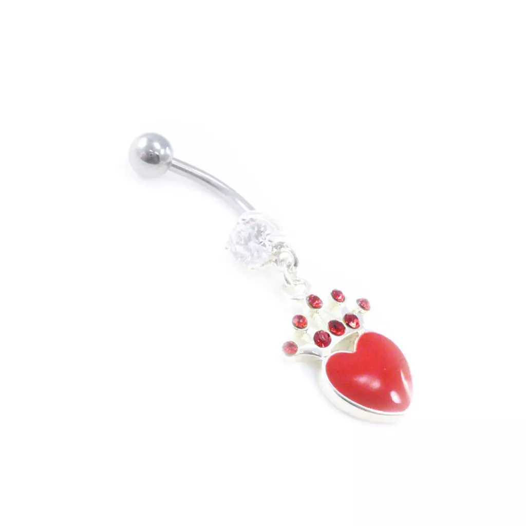 Les Trésors De Lily Body Piercing 'Love Crown' Rouge [I9471]