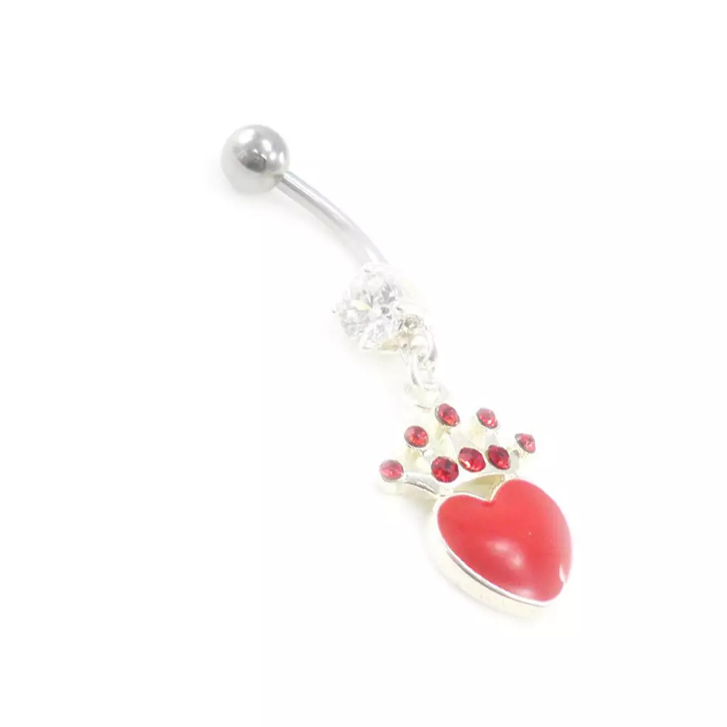 Les Trésors De Lily Body Piercing 'Love Crown' Rouge [I9471]