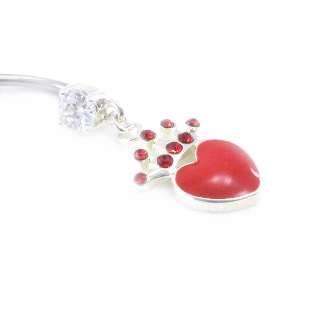 Les Trésors De Lily Body Piercing 'Love Crown' Rouge [I9471]