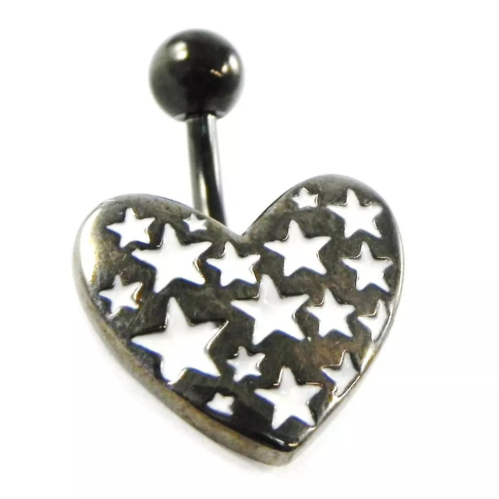 les trésors de lily Body Piercing 'Love' étoiles [H9329]