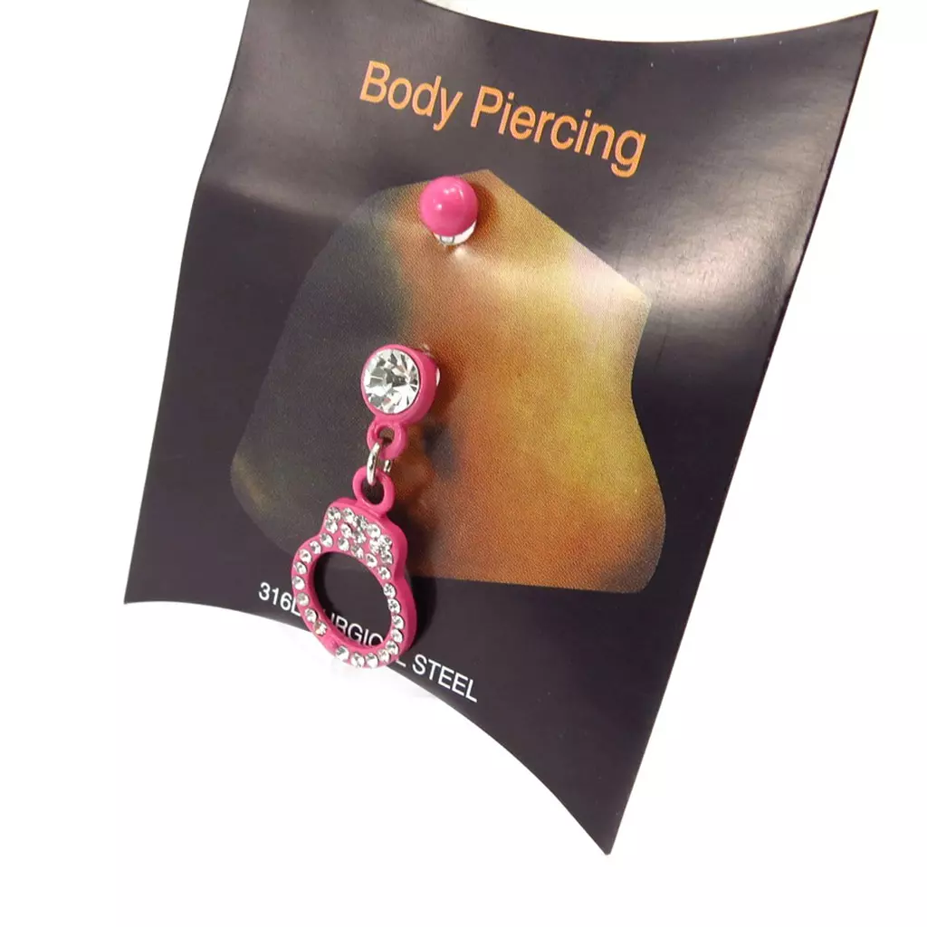 Les Trésors De Lily Body Piercing 'Menottes' Rose [K0985]