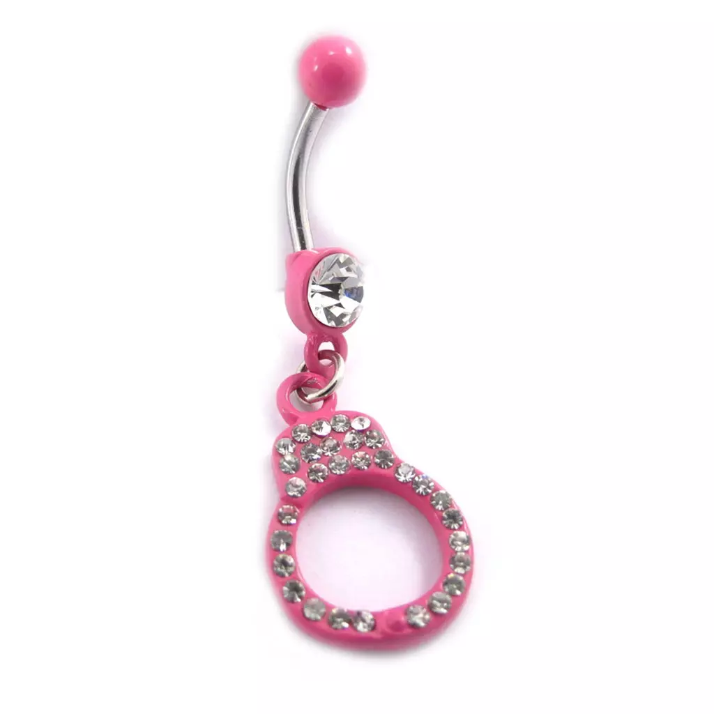 Les Trésors De Lily Body Piercing 'Menottes' Rose [K0985]