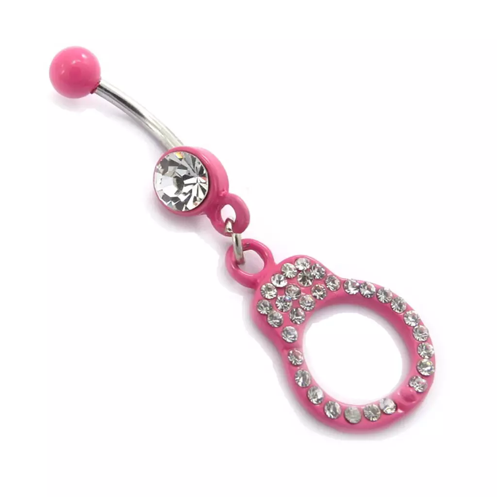 Les Trésors De Lily Body Piercing 'Menottes' Rose [K0985]
