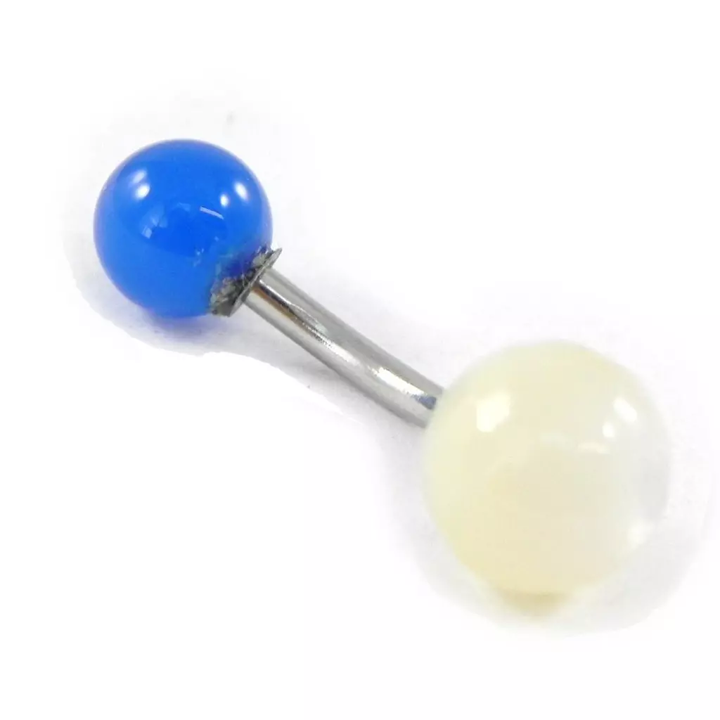Les Trésors De Lily Body Piercing 'Mineralia' Bleu Blanc [H9288]