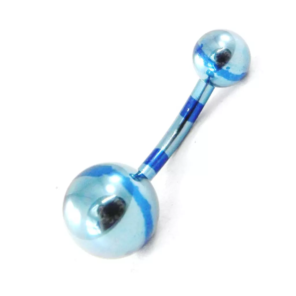 Les Trésors De Lily Body Piercing 'Neo' Bleu Anodisé [H9192]