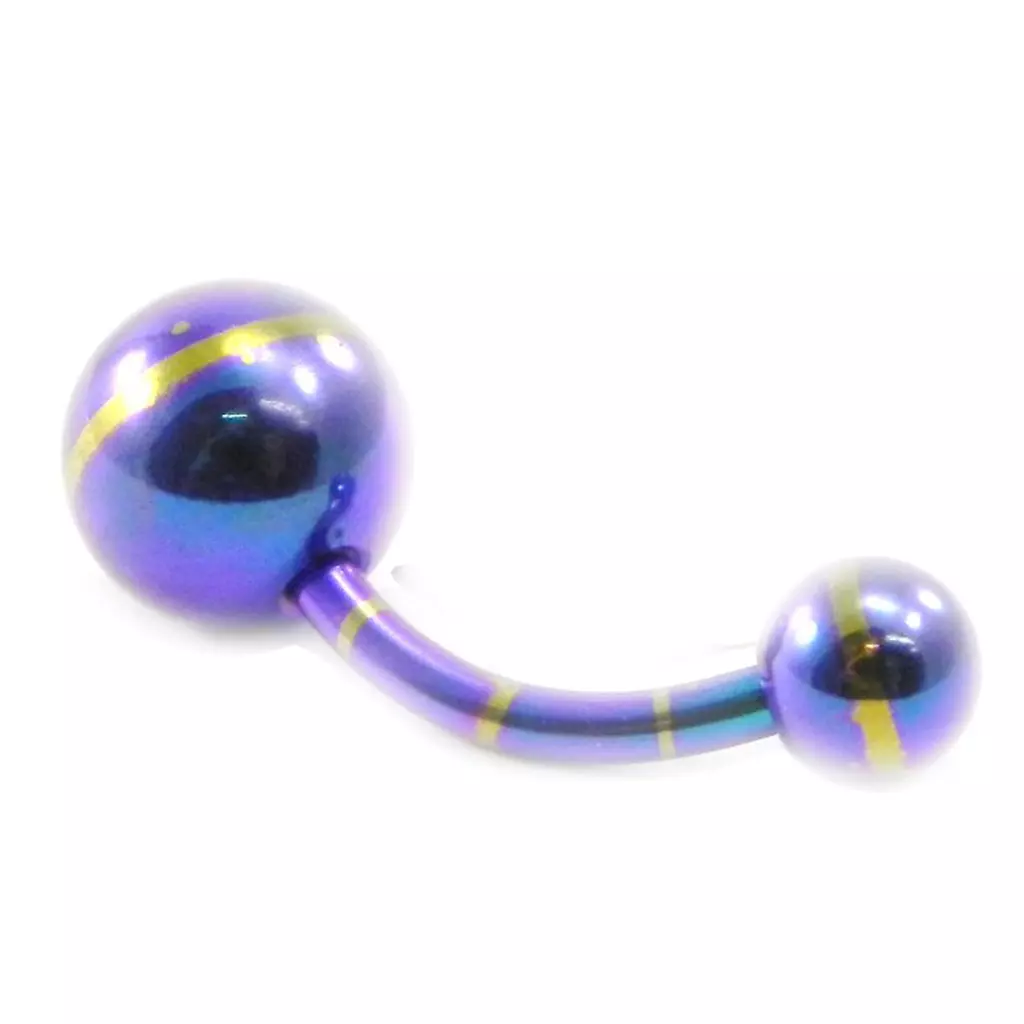 les trésors de lily Body Piercing 'Neo' violet anodisé [I3372]