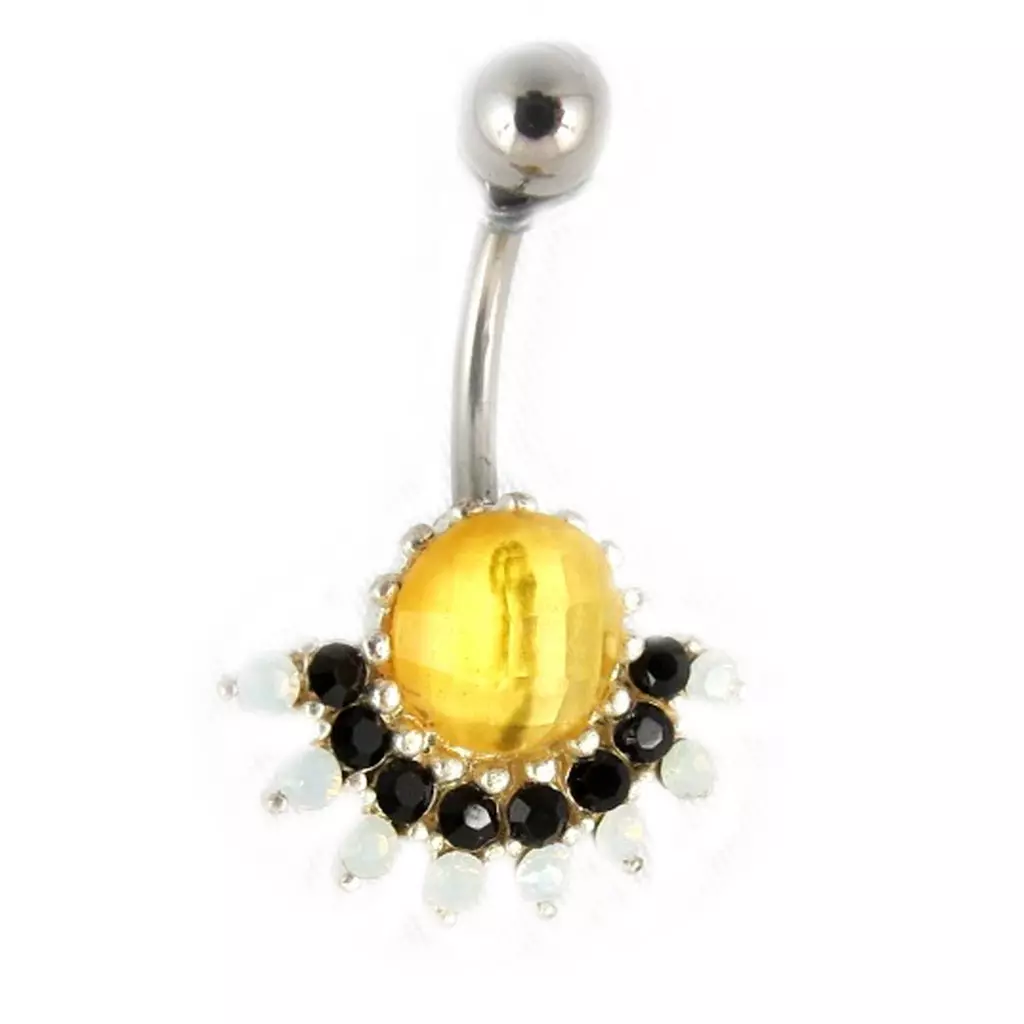 Les Trésors De Lily Body Piercing 'Paon' Ivoire [D9242]
