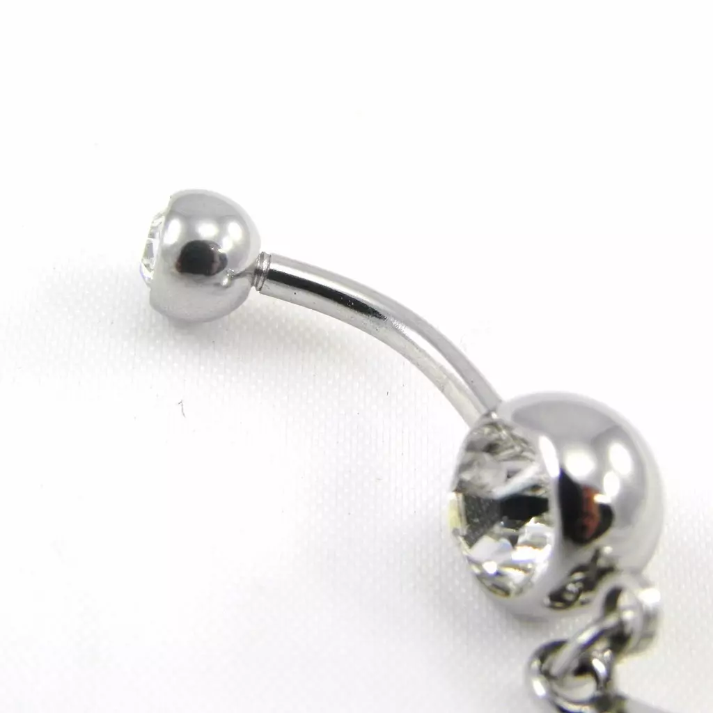 Les Trésors De Lily Body Piercing 'Papillon' Blanc [G7486]