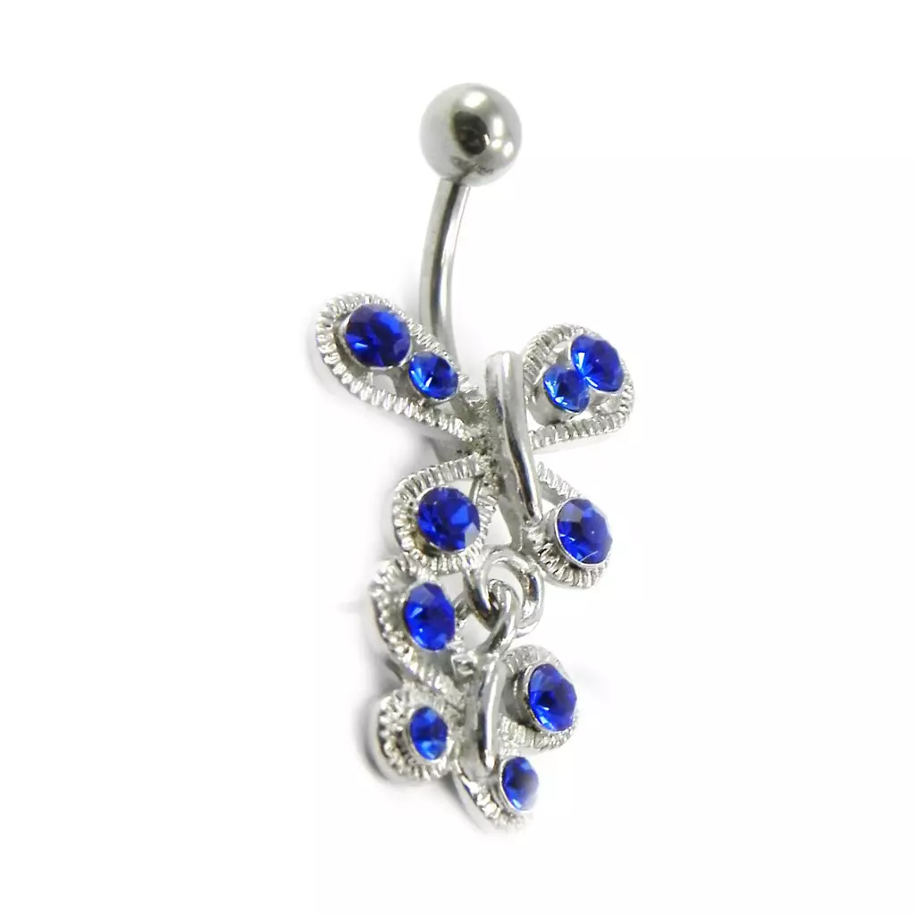 Les Trésors De Lily Body Piercing 'Papillons' Bleu [I1198]