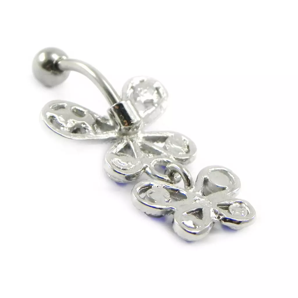 Les Trésors De Lily Body Piercing 'Papillons' Bleu [I1198]