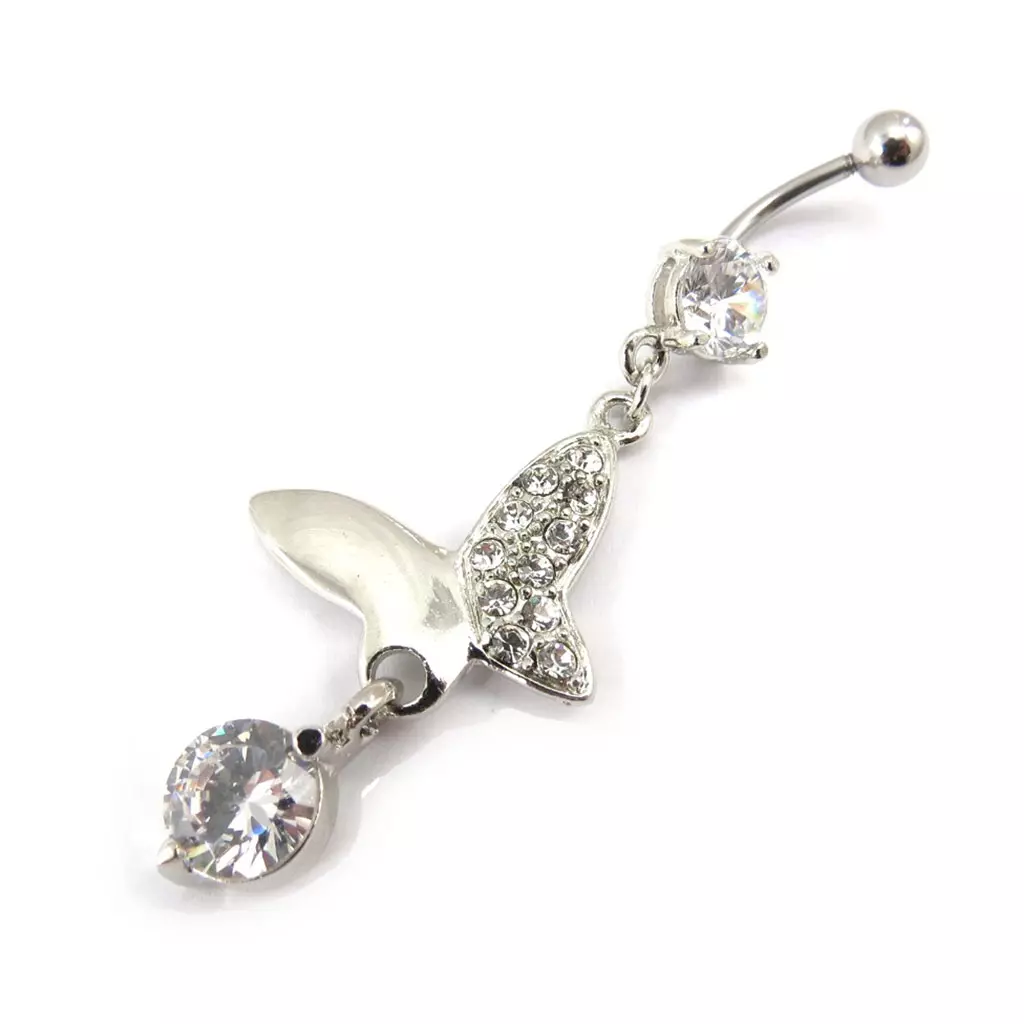 Les Trésors De Lily Body Piercing 'Papillons Du Bonheur' Blanc [E6406]