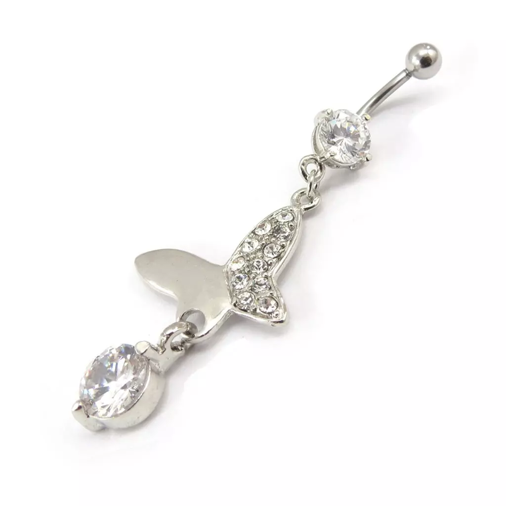 Les Trésors De Lily Body Piercing 'Papillons Du Bonheur' Blanc [E6406]